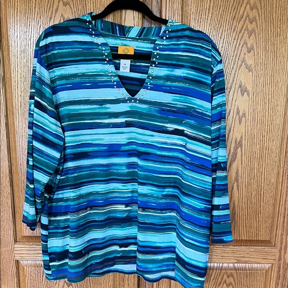 Ruby Rd multi colored top.  Size 2X - Picture 1 of 5